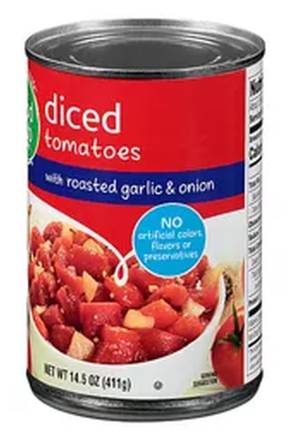 Food Club Diced Tomatoes Chili Ready with Onion 14.5 oz