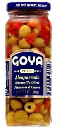 Goya Pitted Manzanilla Olives Pimientos & Capers (Alcaparrado) 9.5 oz