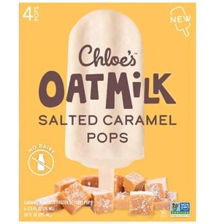 Chloe's Oatmilk Salted Caramel Pops 4 ct