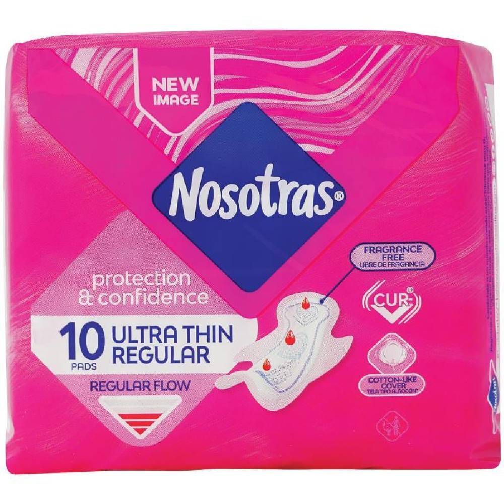 Nosotras Ultra Thin Regular Pads 10 ct