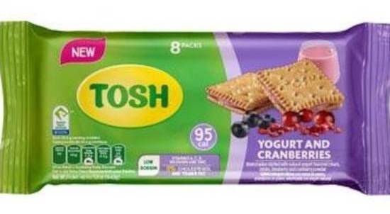 Tosh Yogurt & Cranberries Bran Crackers 5.8 oz