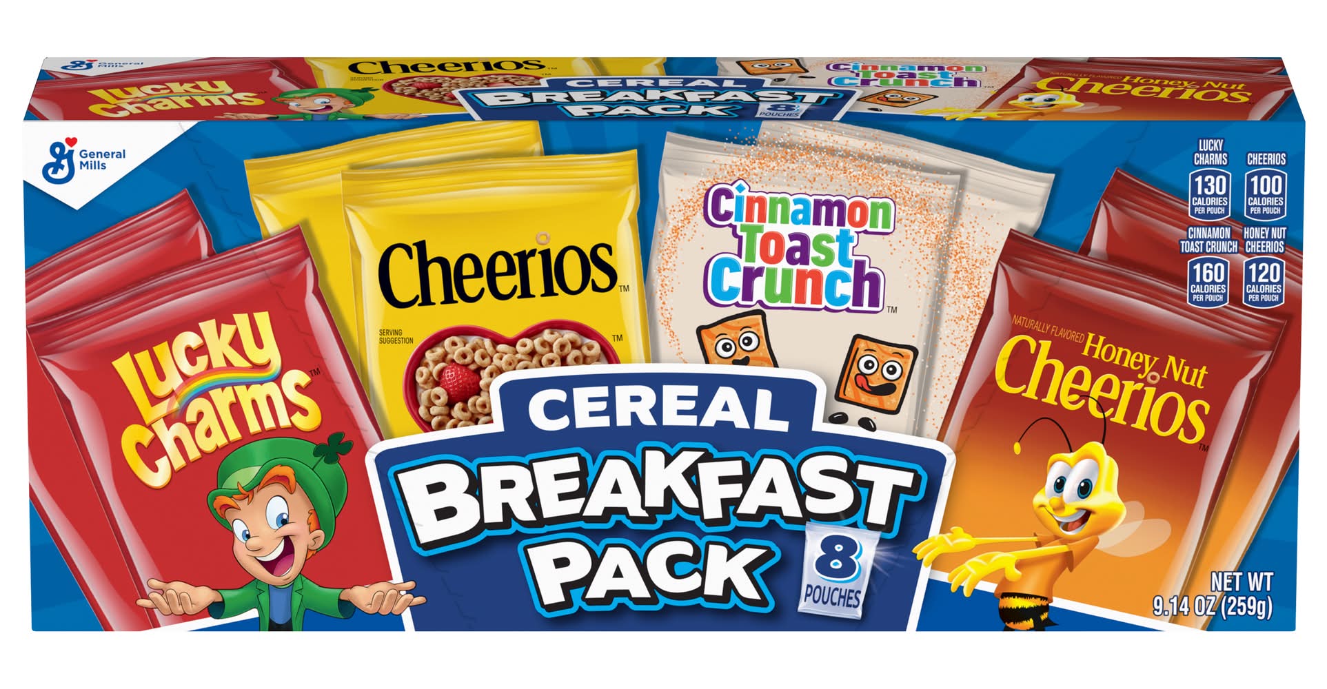 General Mills Cereal Breakfast Pack 8 ct