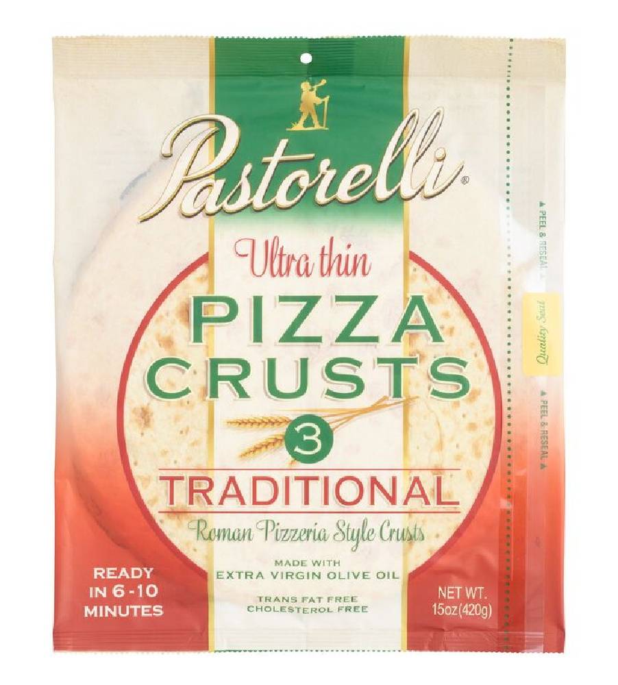 Pastorelli Ultra Thin 12” Traditional Pizza Crusts 3 ct