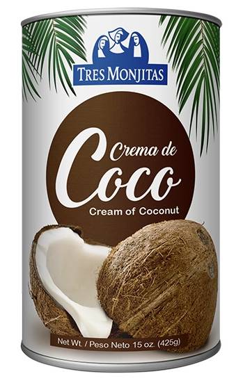 Tres Monjitas Crema de Coco 12 oz
