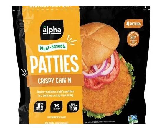 The Alpha Plant-Based Burger Crispy Chik’n