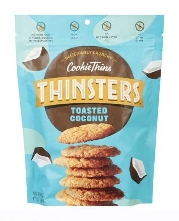 CookieThins Thinsters Toasted Coconut 4 oz