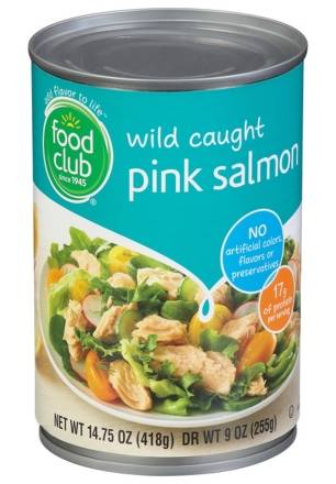 Food Club Wild Caught Pink Salmon 14.75 oz