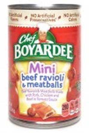Chef Boyardee Mini Beef Raviolis and Meatballs 15 oz