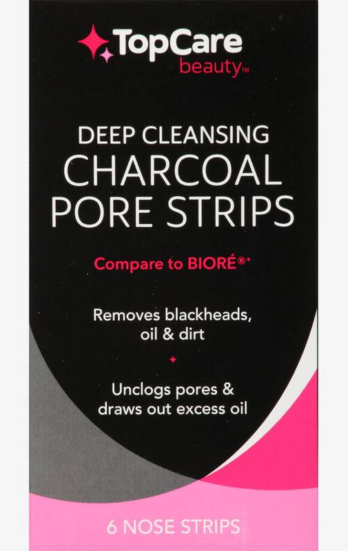 TopCare Deep Cleansing Charcoal Pore Strips 6 ct