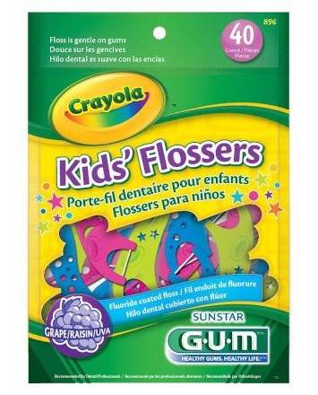 GUM Crayola Kids’ Flossers 40 ct