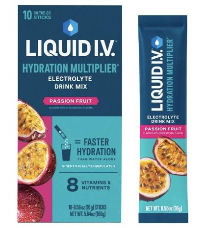 Liquid I.V. Hydration Multiplier Passion Fruit 10-0.56 oz