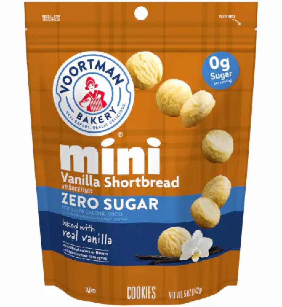 Voortman Bakery Vanilla Shortbread Wafers Mini Sugar Free 6.5 oz