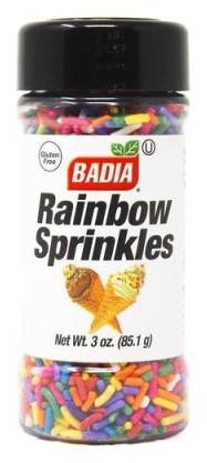 Badia Rainbow Sprinkles, 3 oz