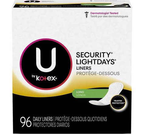 U by Kotex Long Liners 96 ct