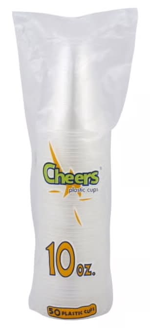 Cheers! 10 oz Plastic Cups 50 ct