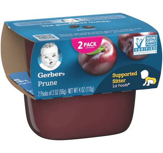 Gerber Prune for Supported Sitter 2-2 oz