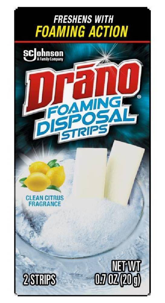 Drano Foaming Disposal Strips 2-0.7 oz