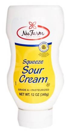 NuFarm Sour Cream Squeeze Bottles 12 oz