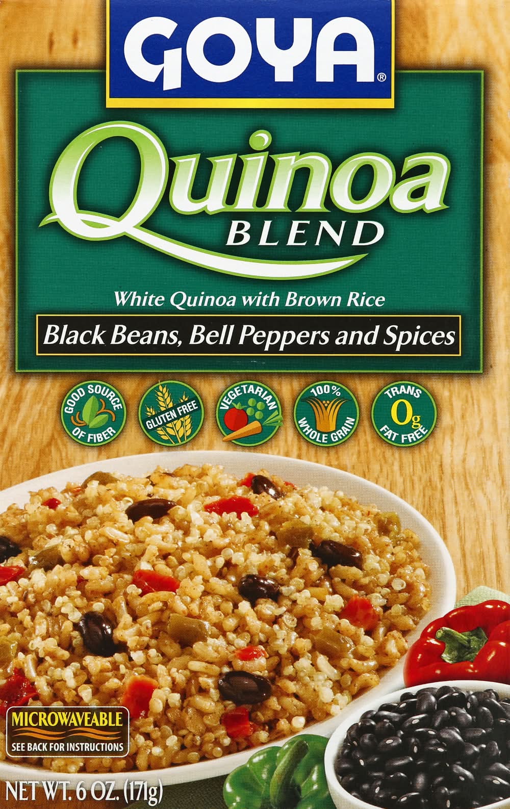 Goya Quinoa Blend Black Beans Bell Peppers & Spices 6 oz