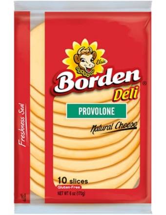 Borden Deli Provolone Natural Cheese Slices 6 oz