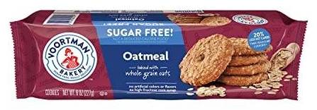 Voortman Bakery Sugar Free! Oatmeal Cookies 8 oz