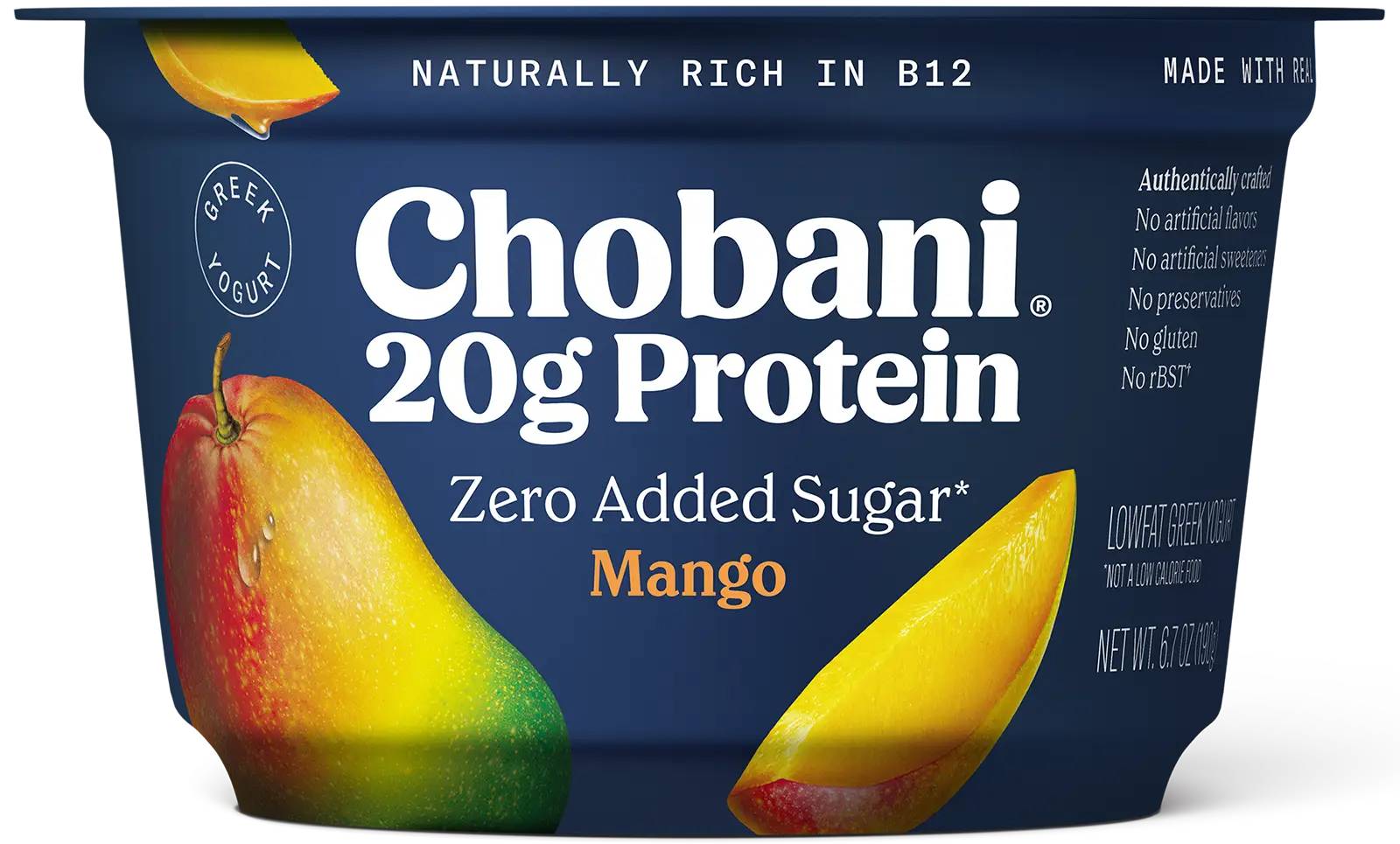 Chobani 20g Protein ZAS Mango Yogurt 6.7 oz