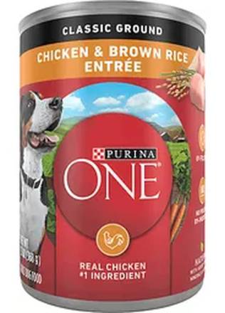 Purina One Chicken & Brown Rice Classic Ground 13 oz