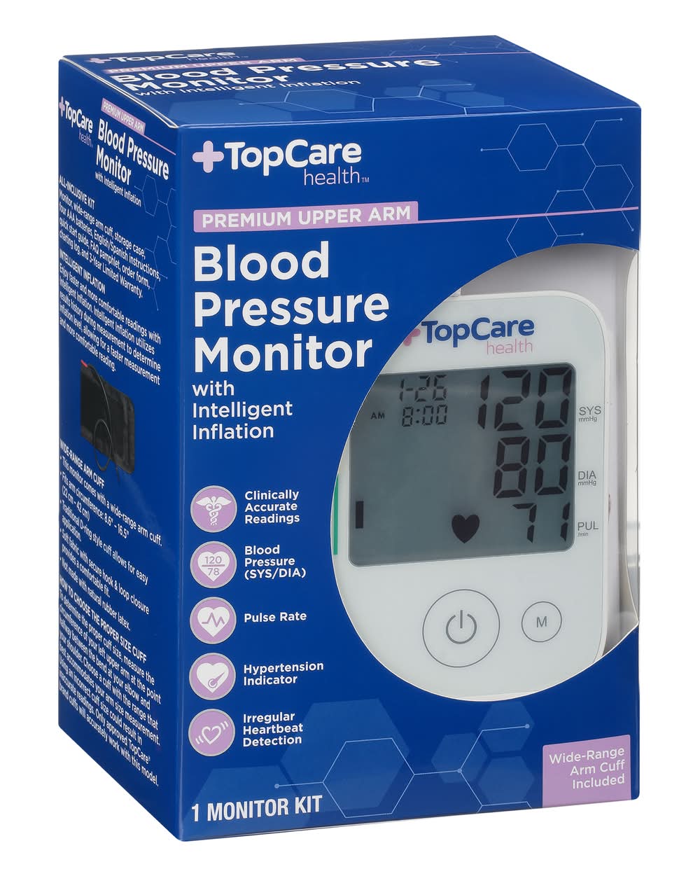 TopCare Health Premium Upper Arm Blood Pressure Monitor 1 ct