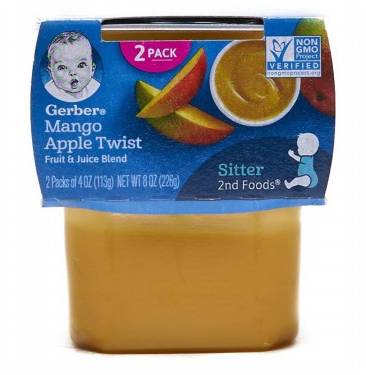 Gerber Mango Apple Twist Fruit and Juice Blend for Sitter 2-4 oz