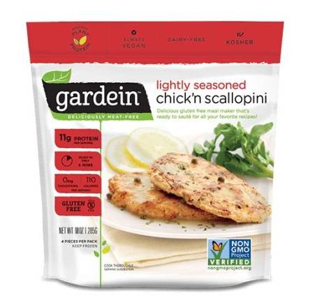 Gardein Lightly Seasoned Chik’n Scallopini 10 oz