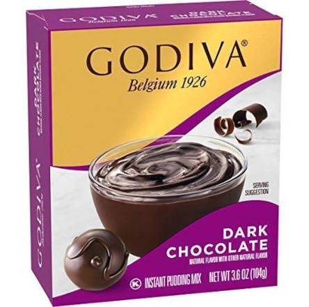 Godiva Dark Chocolate Instant Pudding Mix 3.7 oz