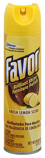 Favor Lemon Furniture Polish 9.7 oz