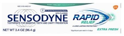 Sensodyne Rapid Relief Extra Fresh 3.4 oz