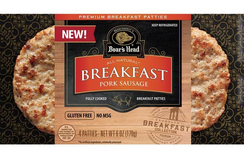 Boar's Head Breakfast Pork Sausage 4 ct