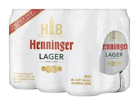 Henninger Lager 6-17 oz