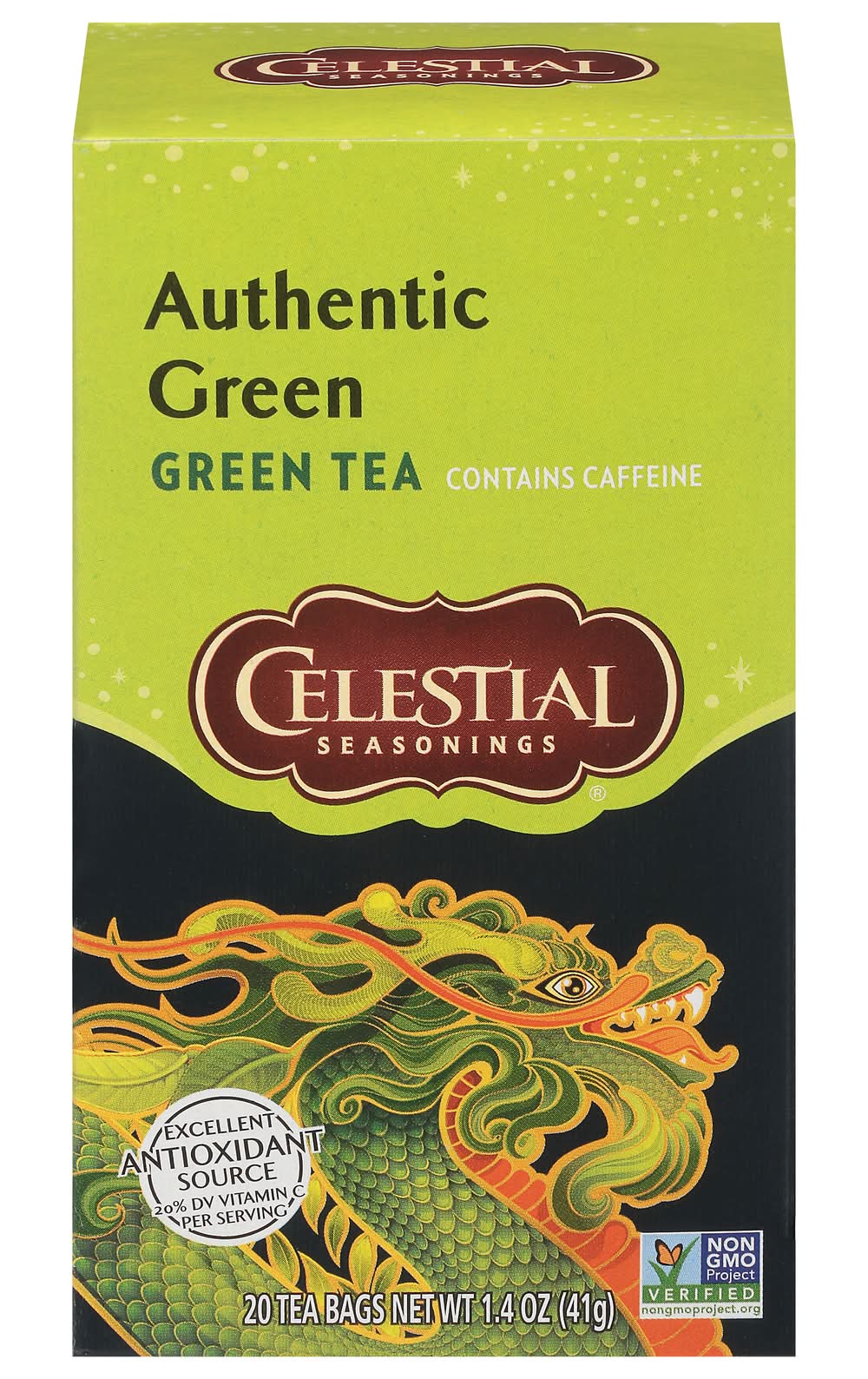 Celestial Seasonings Authentic Green Tea 20 ct