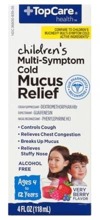TopCare Health Children's (Ages 4-12) Multi-Symptom Cold Mucus Relief Very Berry Flavor 4 oz