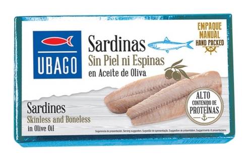 Ubago Gourmet Skinless & Boneless Sardines 3.9 oz