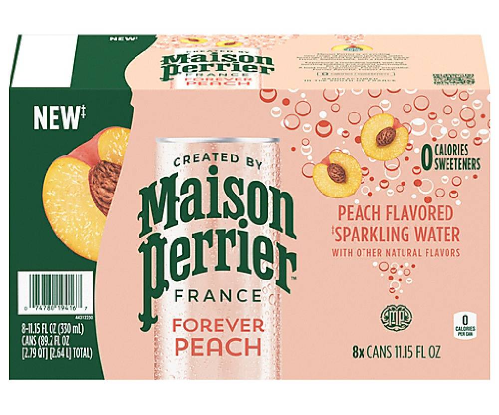 Maison Perrier France Ultimate Sparkling Water Forever Peach 8-11.5