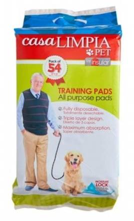 Insular / Casa Limpia Pets (22"x22") Training  Pads 54 ct