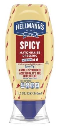 Hellmann's Spicy Mayonnaise Dressing Medium 11.5 oz