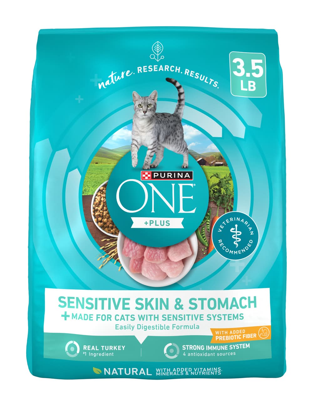 Purina One Tender Selects Sensitive Skin and Stomach Dry Cat Food Food 3.5 lbs