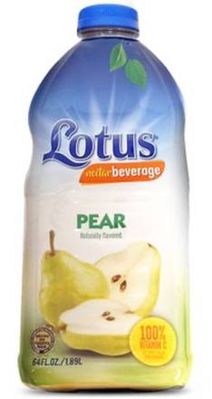Lotus Nectar Beverage Pear 64 oz