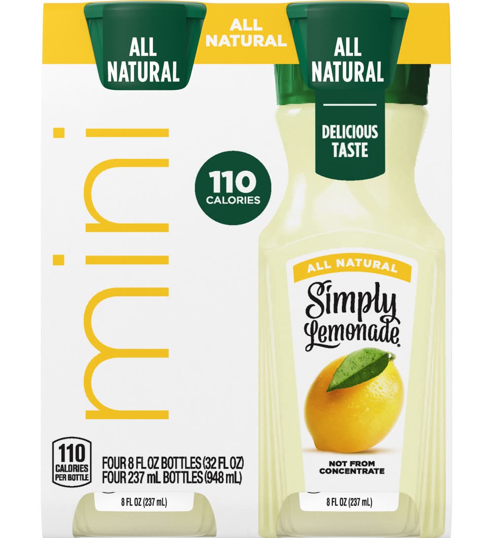Simply Lemonade Bottles 4-8 fl oz