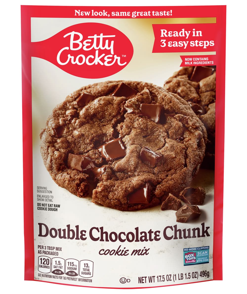 Betty Crocker Double Chocolate Chunk Cookie Mix 17.5 oz