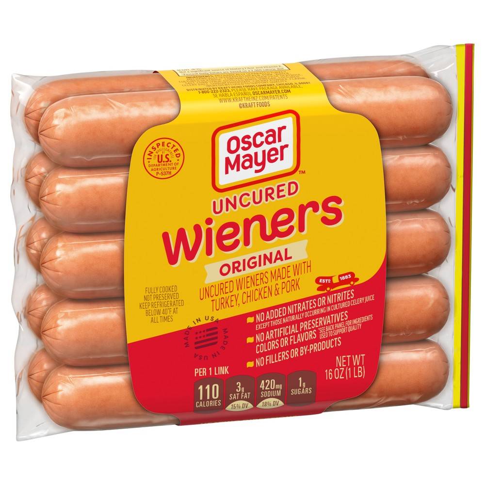 Oscar Mayer Classic Uncured Wieners 16 oz