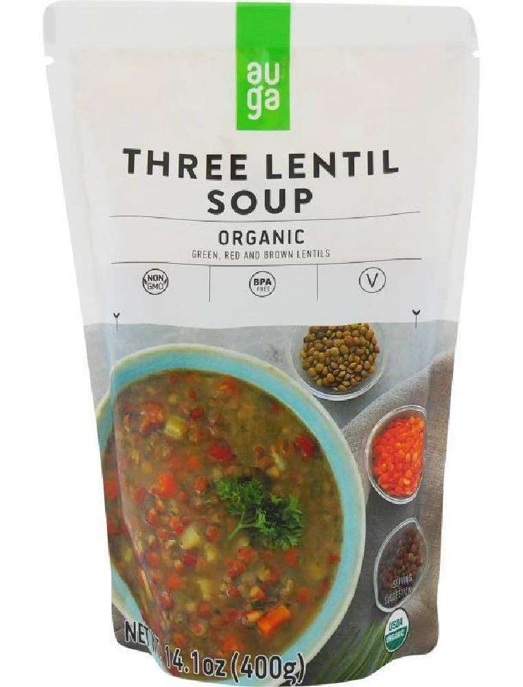 Auga Three Lentil Soup 14 oz