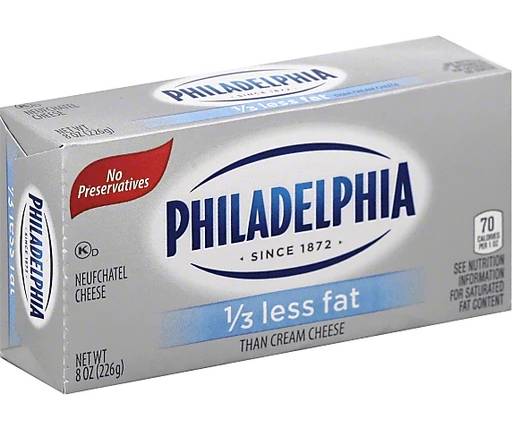 Philadelphia Low Fat Cream Cheese 8 oz