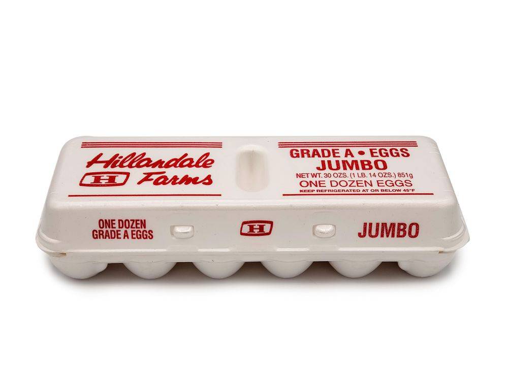 Hillandale Jumbo White Eggs 12 ct