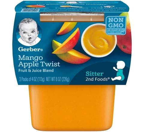 Gerber Mango Apple Twist for Sitter 2-4 oz